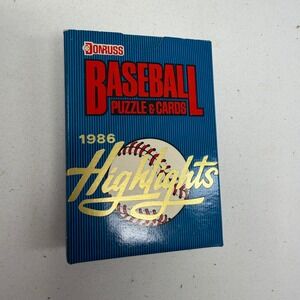 1986 Donruss Highlights Baseball Card Set 56 Cards Hank Aaron Puzzle Boxed MLB